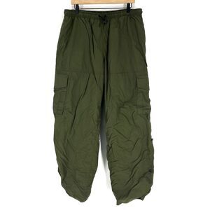 VTG Ralph Lauren Polo Sport XL Mens Army Green Nylon Drawstring Cargo Y2K Track